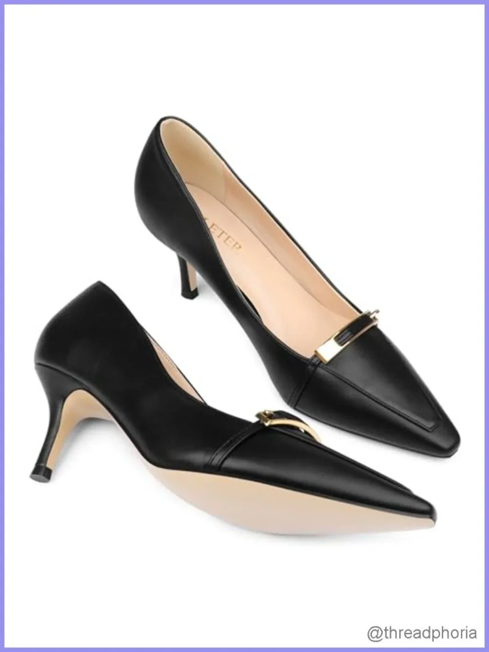 Women's Kitten Heel Pumps Pointed Toe Low Heel Dress Shoes Office
